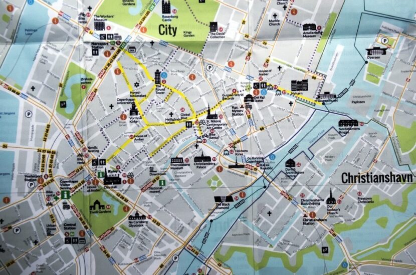 Rent a bike in Copenhagen city map